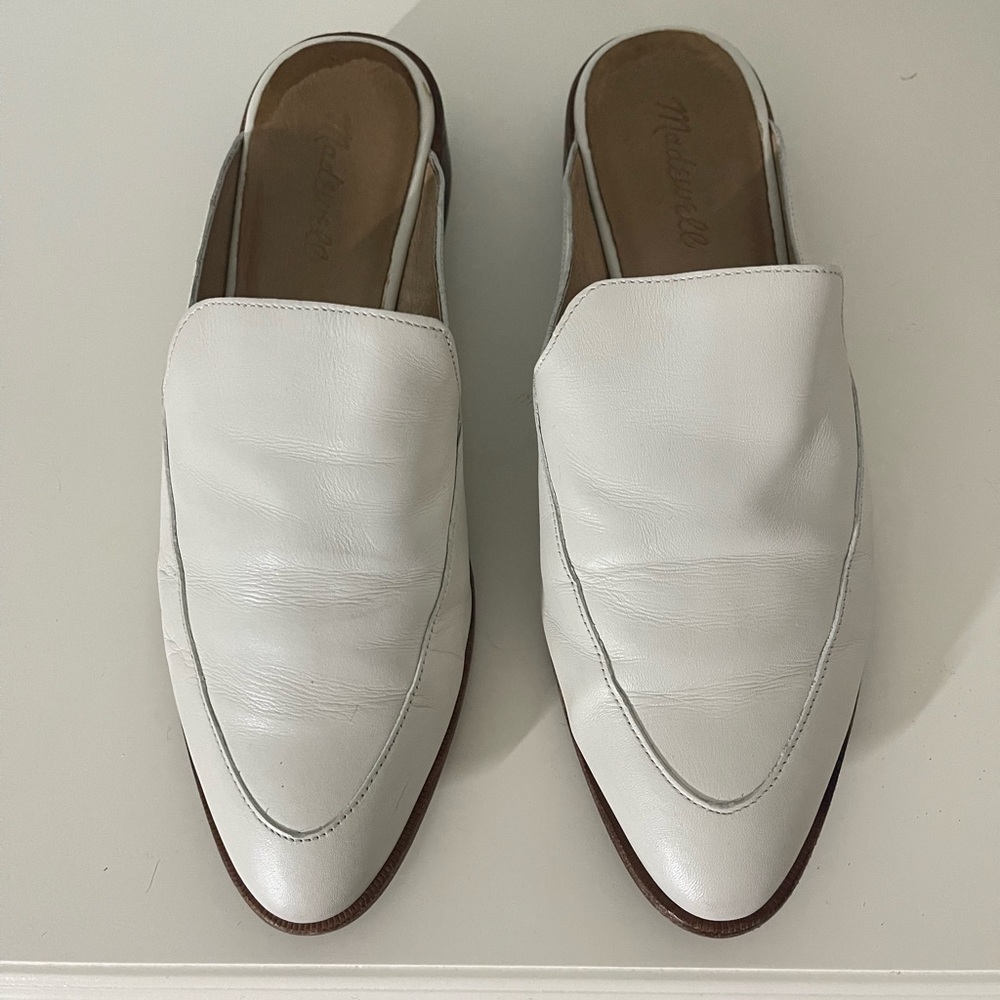 Madewell leather loafer mules, size 9